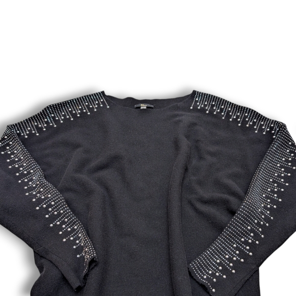 Milano Rhinestone Embellished Dolman Sweater - Picture 7 of 14